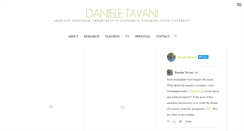 Desktop Screenshot of danieletavani.com